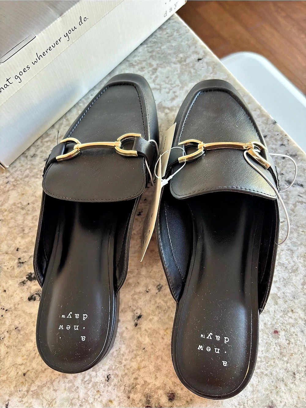 a new day black Mules • NWT • 9